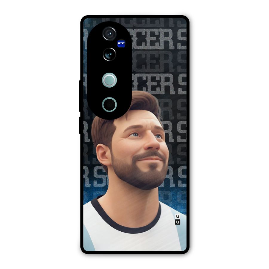 Soccer Star Smiles Metal Back Case for Vivo V40
