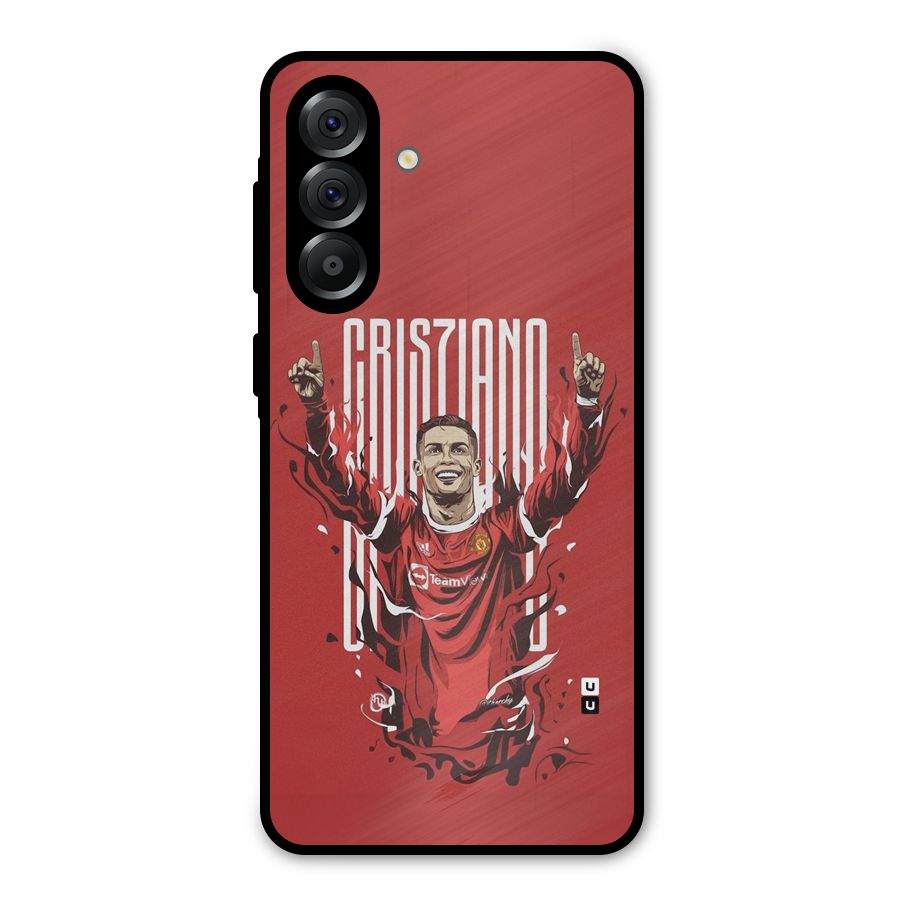 Soccer Star Victory Metal Back Case for Galaxy A56