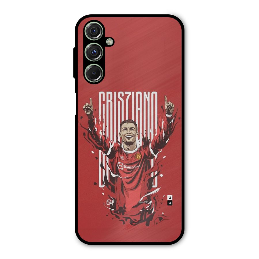 Soccer Star Victory Metal Back Case for Galaxy F34