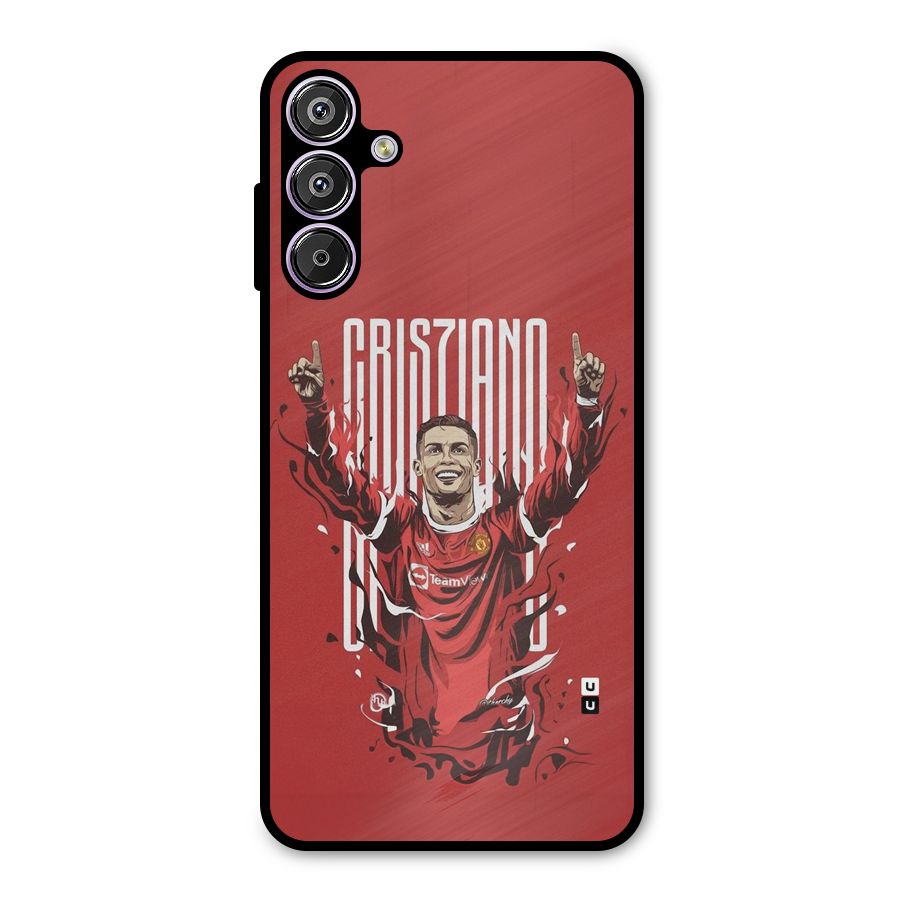 Soccer Star Victory Metal Back Case for Galaxy M15