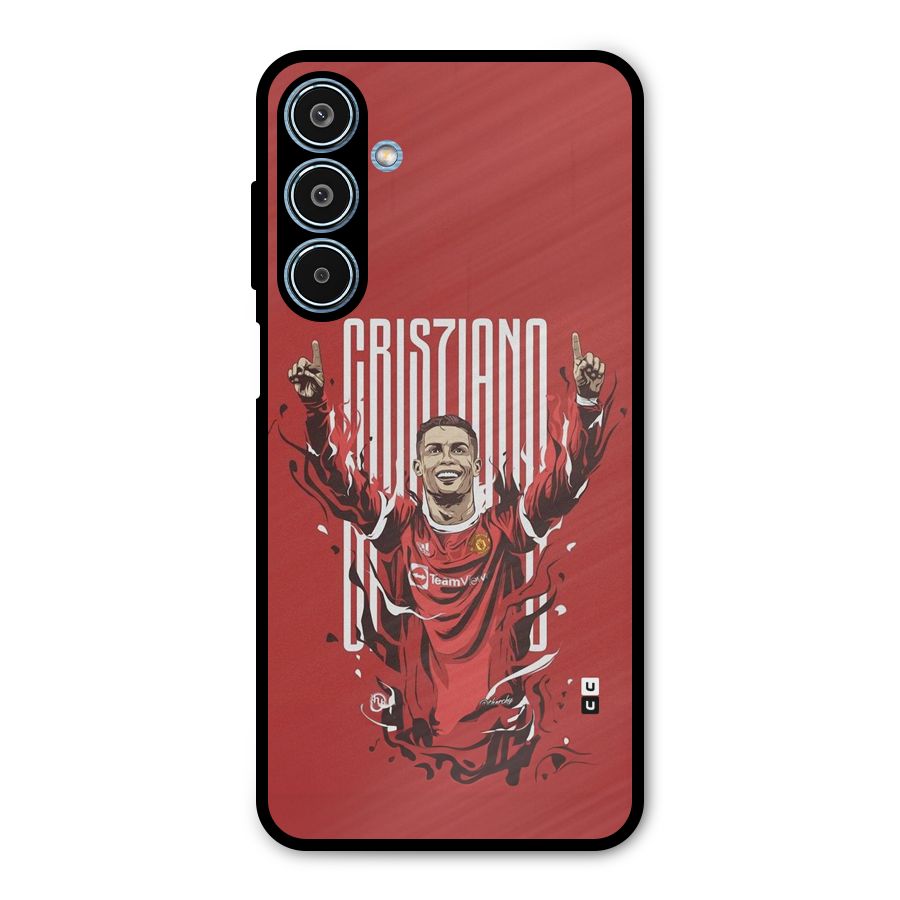 Soccer Star Victory Metal Back Case for Galaxy M35