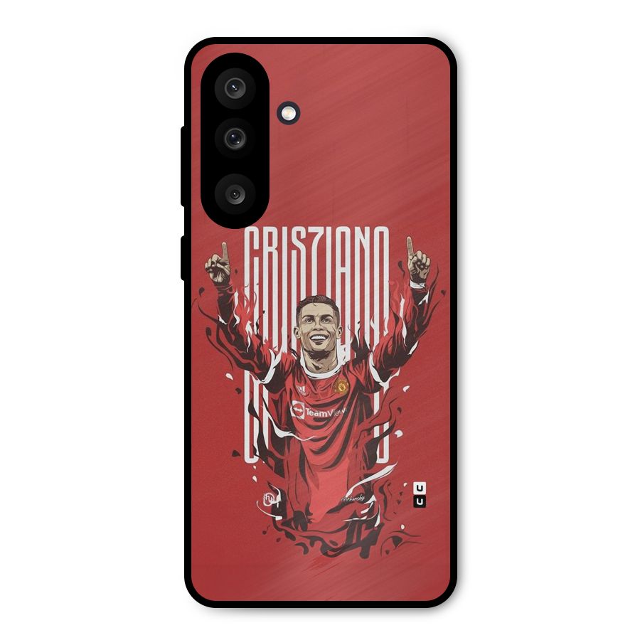Soccer Star Victory Metal Back Case for Galaxy M56