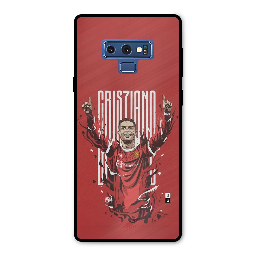 Soccer Star Victory Metal Back Case for Galaxy Note 9