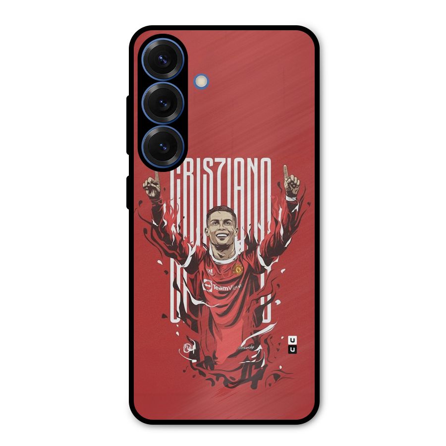 Soccer Star Victory Metal Back Case for Galaxy S25