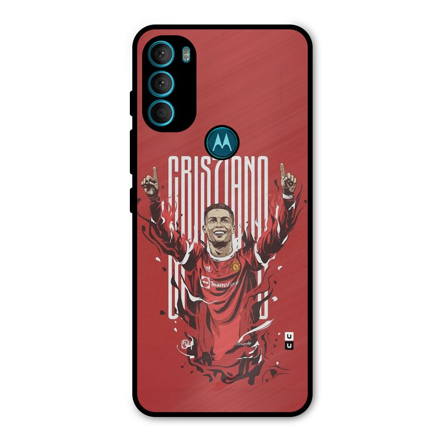 Soccer Star Victory Metal Back Case for Moto G71 5G