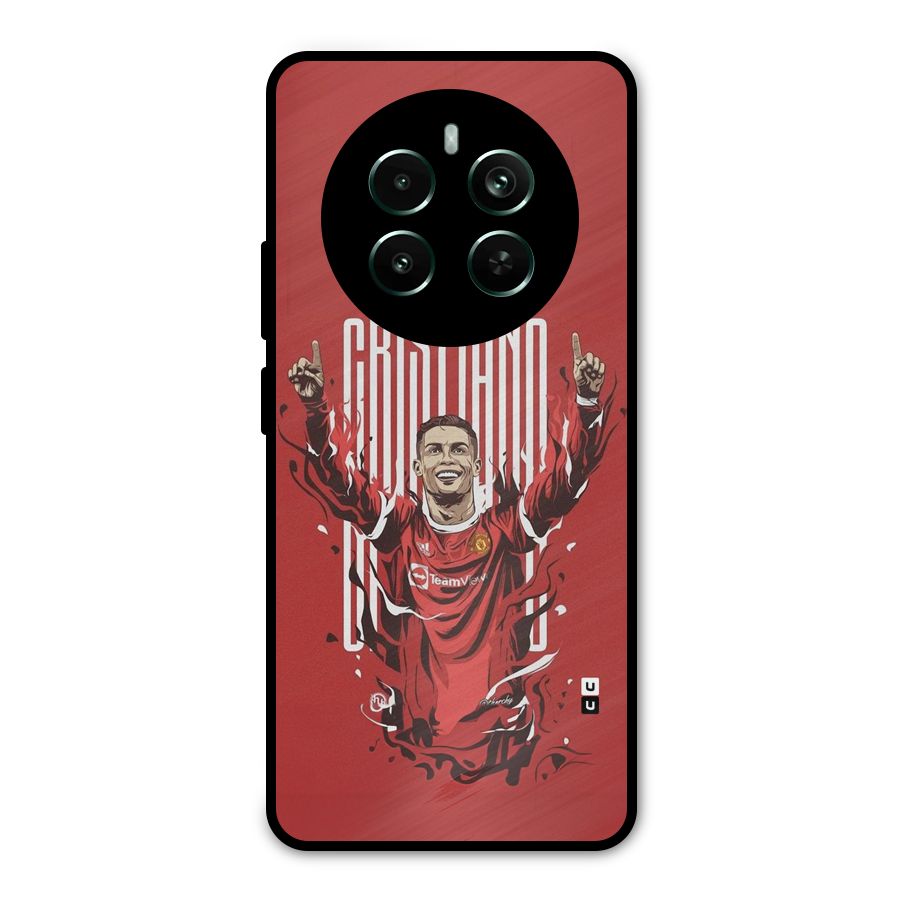 Soccer Star Victory Metal Back Case for Realme 12 Pro Plus