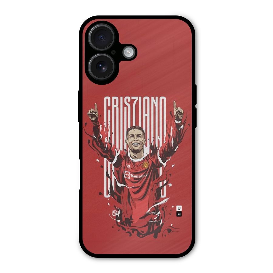 Soccer Star Victory Metal Back Case for iPhone 16