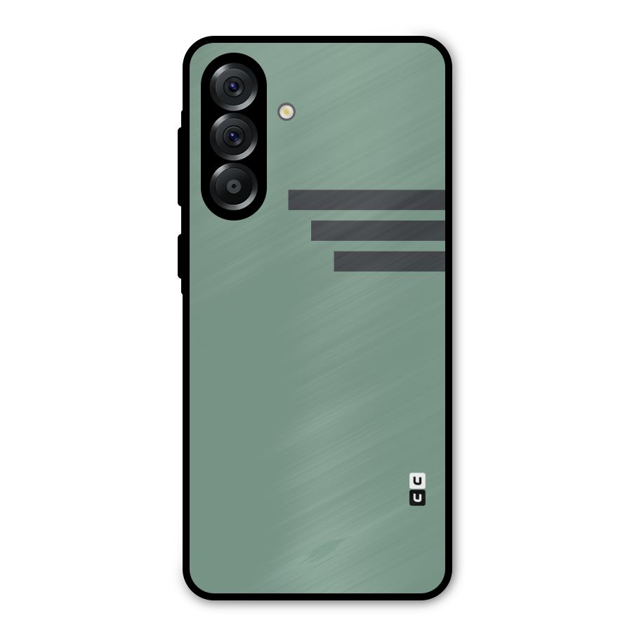 Solid Sports Stripe Metal Back Case for Galaxy A56