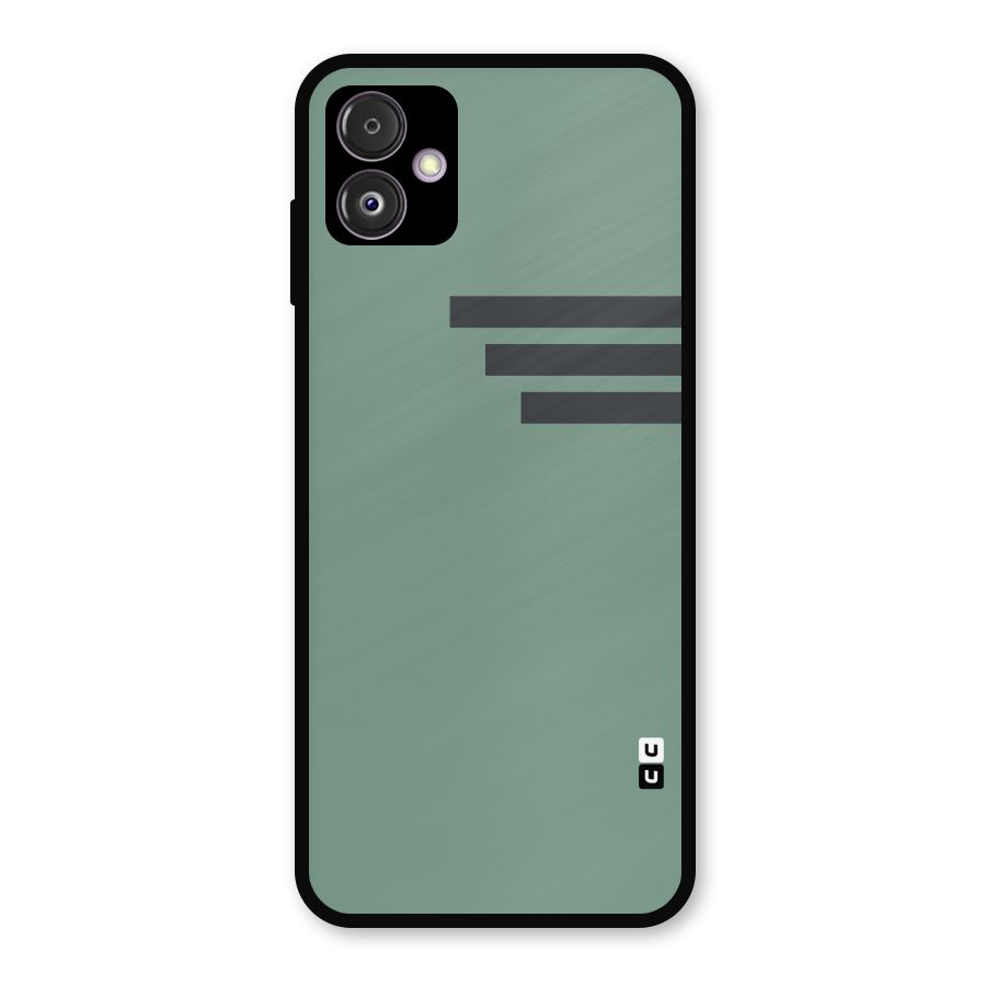 Solid Sports Stripe Metal Back Case for Galaxy F14