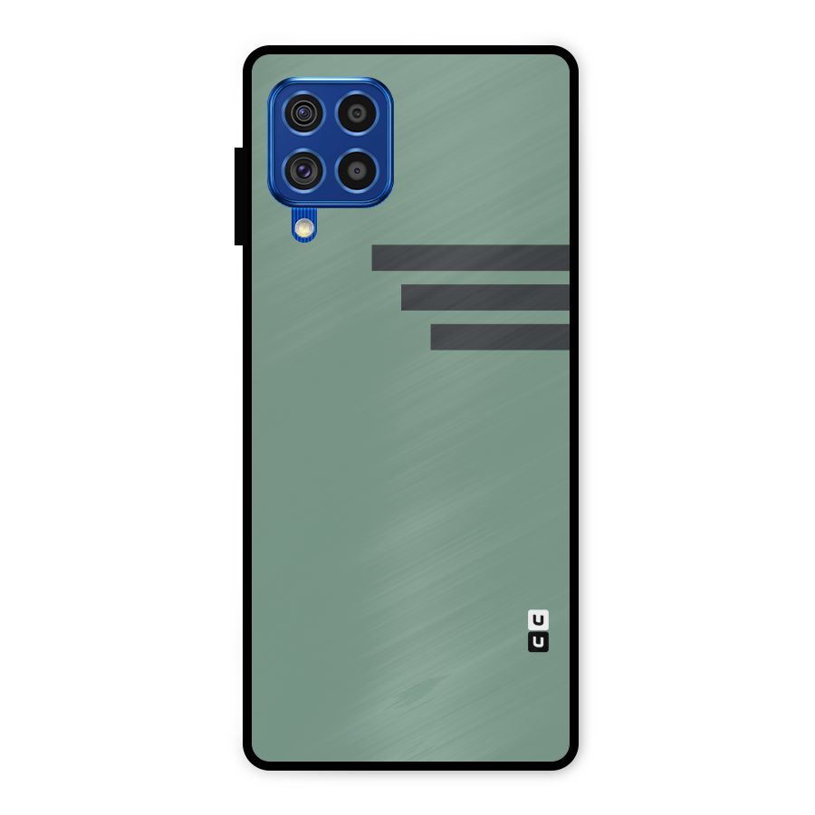 Solid Sports Stripe Metal Back Case for Galaxy F62