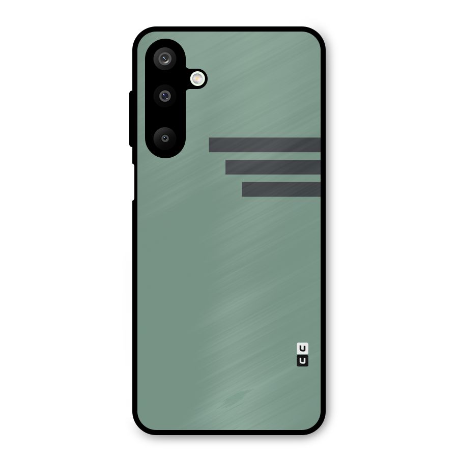 Solid Sports Stripe Metal Back Case for Galaxy M16