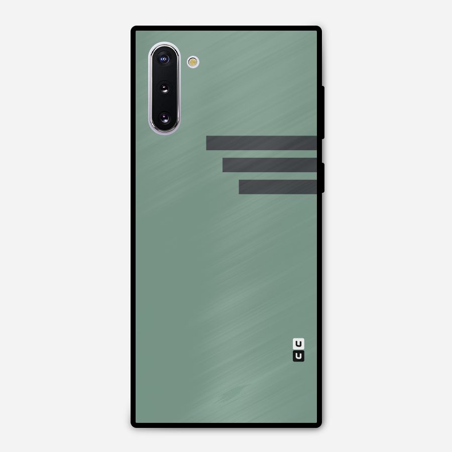 Solid Sports Stripe Metal Back Case for Galaxy Note 10