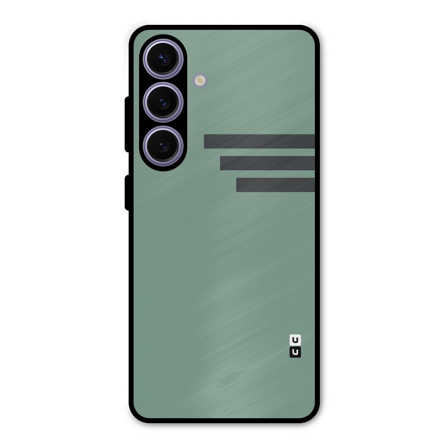 Solid Sports Stripe Metal Back Case for Galaxy S24