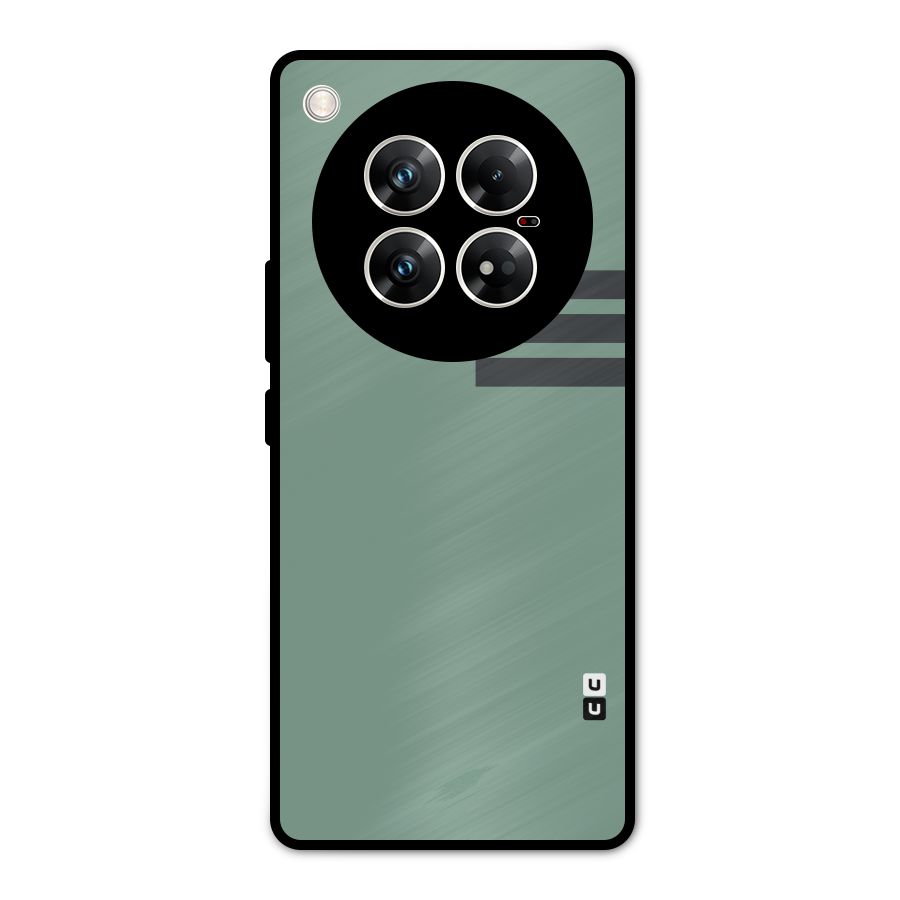 Solid Sports Stripe Metal Back Case for Infinix Zero 40 5G
