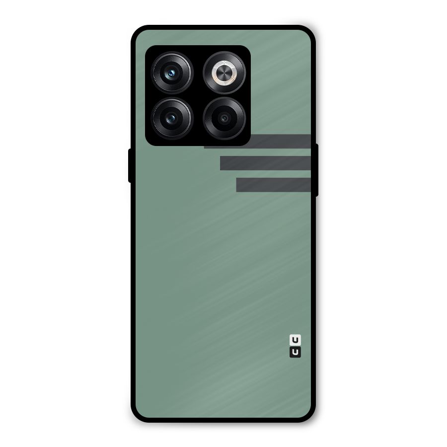 Solid Sports Stripe Metal Back Case for OnePlus 10T