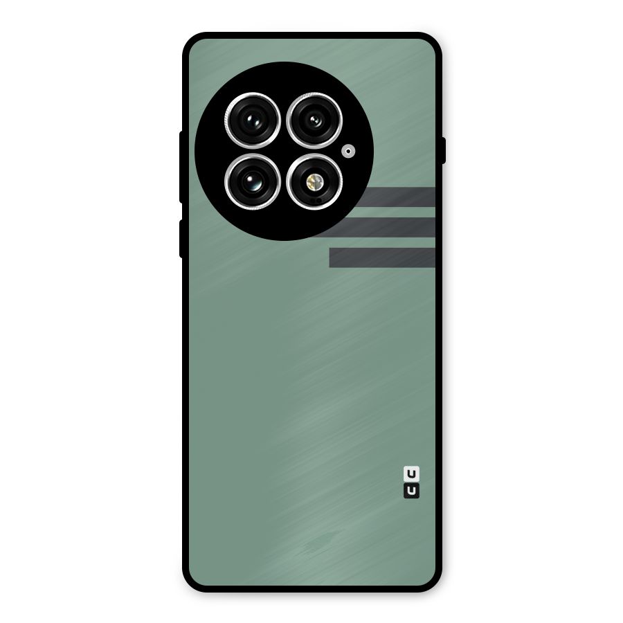 Solid Sports Stripe Metal Back Case for OnePlus 13