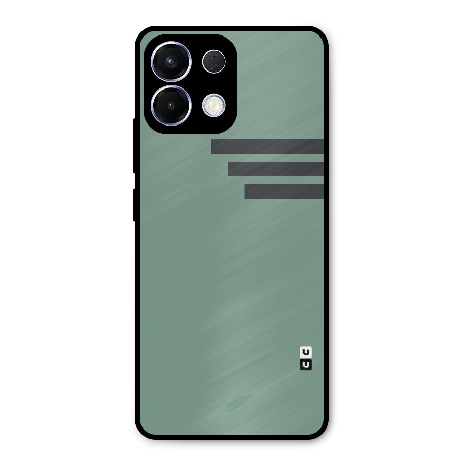 Solid Sports Stripe Metal Back Case for Oppo K13