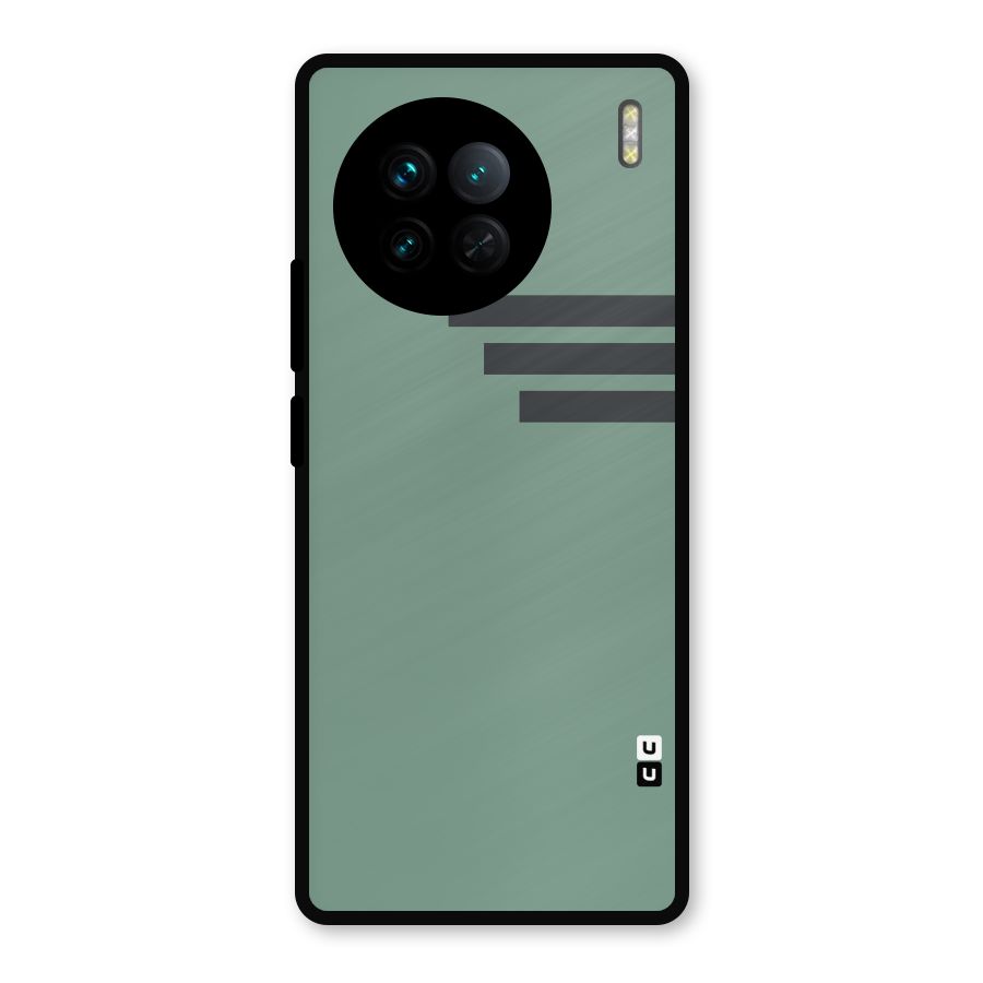 Solid Sports Stripe Metal Back Case for Vivo X90