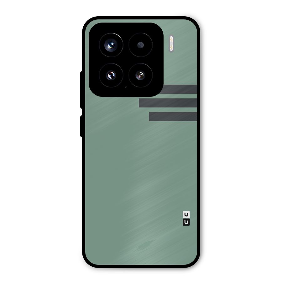 Solid Sports Stripe Metal Back Case for Xiaomi 15