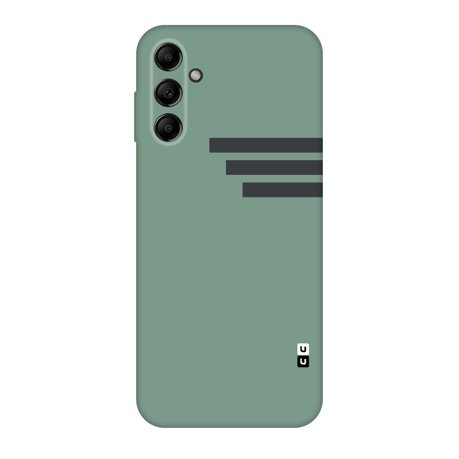 Solid Sports Stripe Original Polycarbonate Back Case for Galaxy A14 5G