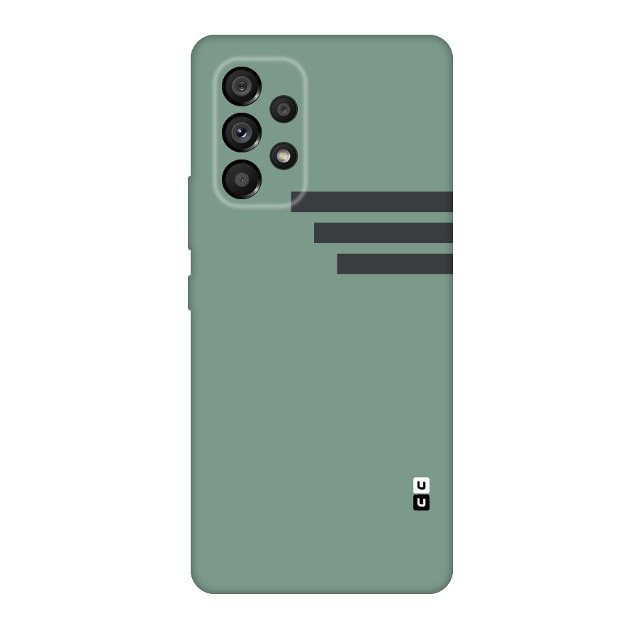 Solid Sports Stripe Original Polycarbonate Back Case for Galaxy A53 5G