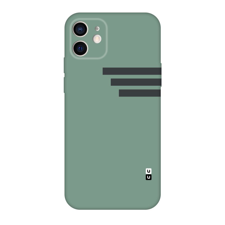 Solid Sports Stripe Original Polycarbonate Back Case for iPhone 12