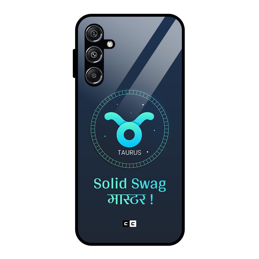 Solid Tauras Glass Back Case for Galaxy M34 5G