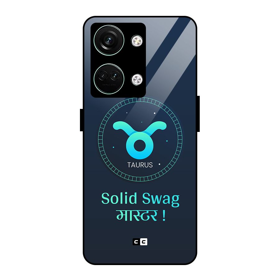 Solid Tauras Glass Back Case for Oneplus Nord 3