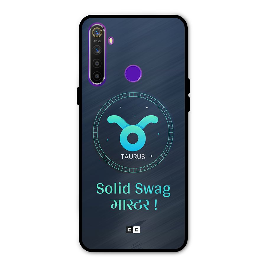 Solid Tauras Glass Back Case for Realme 5s