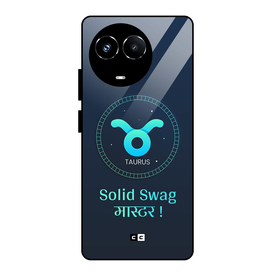 Solid Tauras Glass Back Case for Realme Narzo 60X