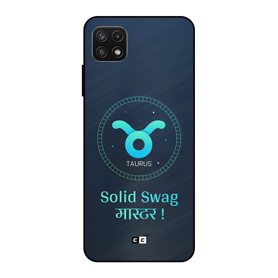 Solid Tauras Metal Back Case for Galaxy A22 5G