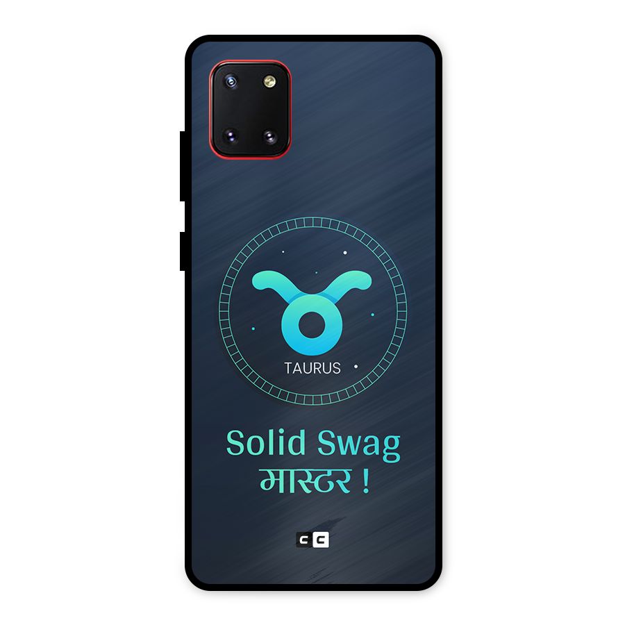 Solid Tauras Metal Back Case for Galaxy Note 10 Lite