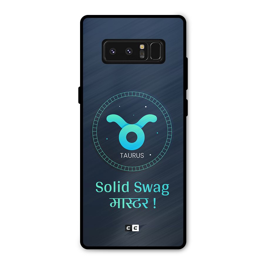 Solid Tauras Metal Back Case for Galaxy Note 8