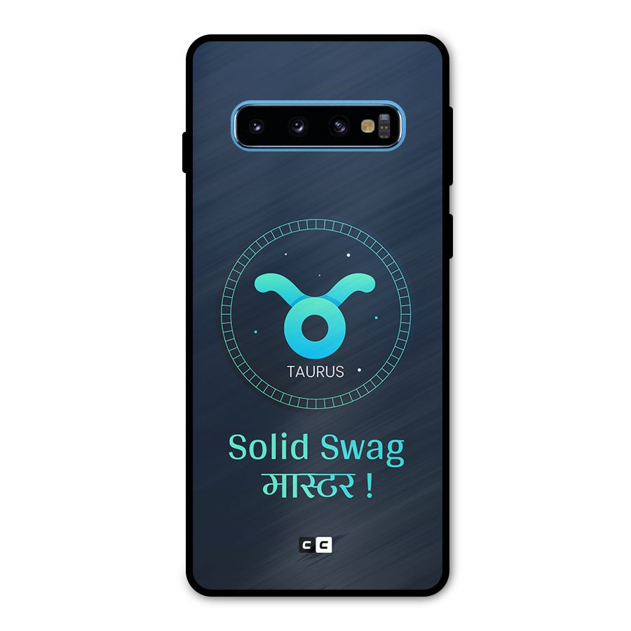 Solid Tauras Metal Back Case for Galaxy S10