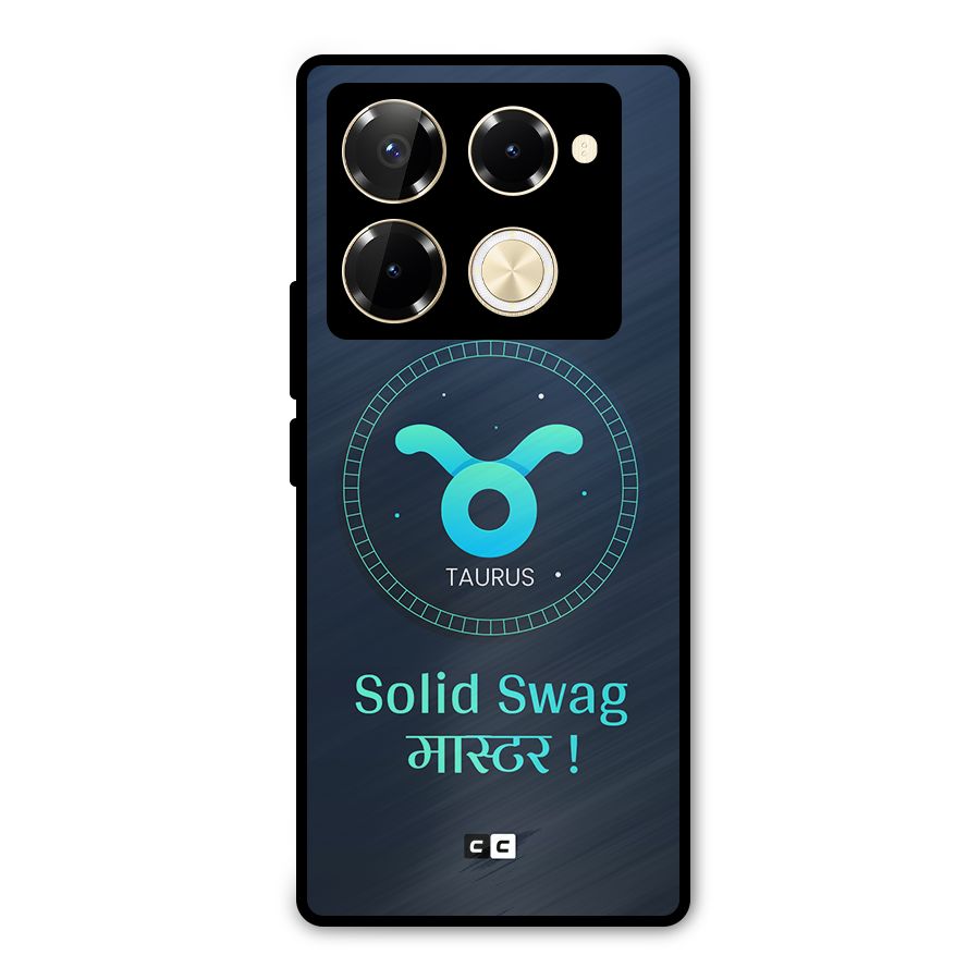 Solid Tauras Metal Back Case for Infinix Note 40 Pro Plus