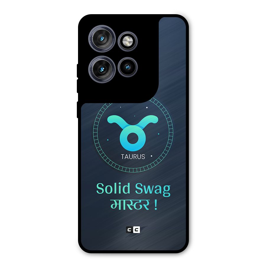 Solid Tauras Metal Back Case for Motorola Edge 50 Neo