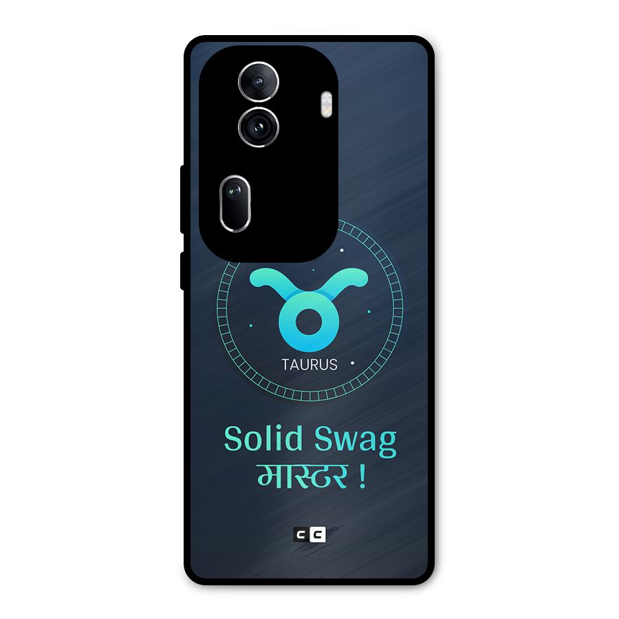 Solid Tauras Metal Back Case for Oppo Reno11 Pro 5G