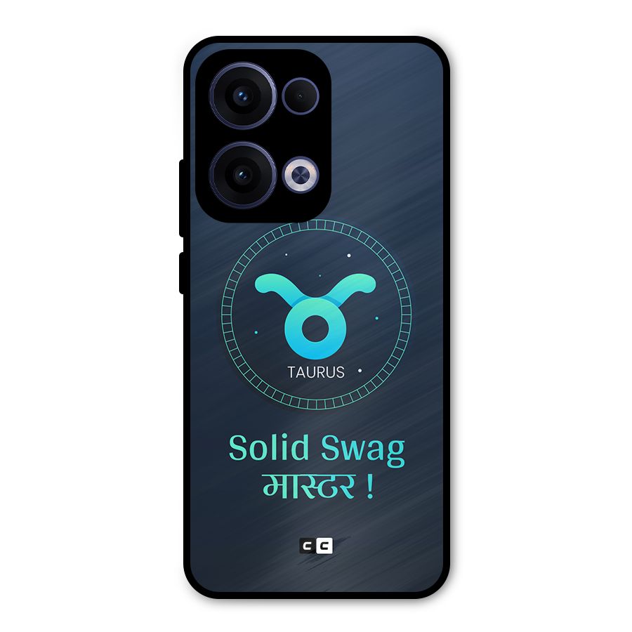 Solid Tauras Metal Back Case for Oppo Reno13