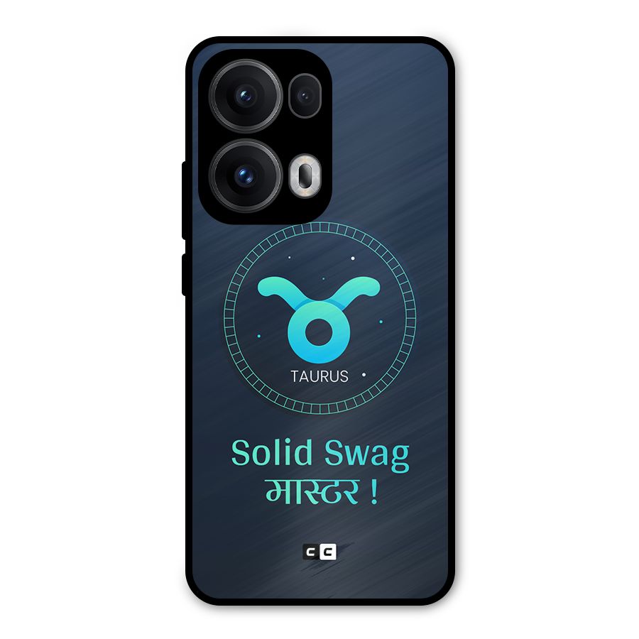 Solid Tauras Metal Back Case for Oppo Reno13 Pro