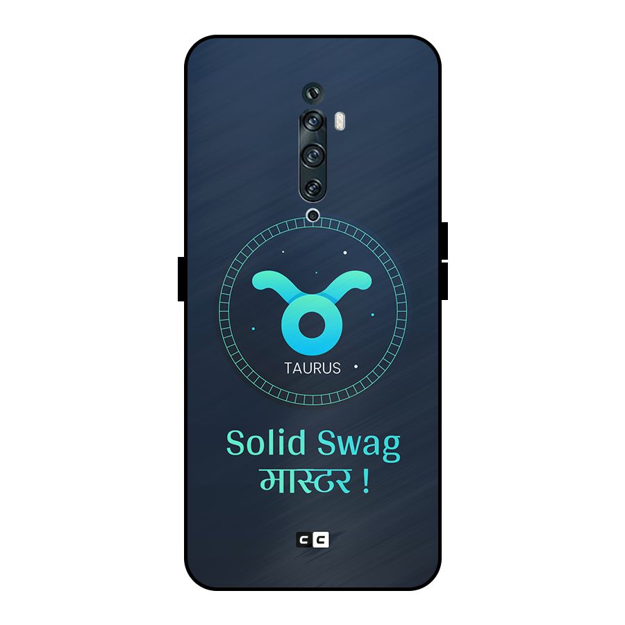 Solid Tauras Metal Back Case for Oppo Reno2 Z
