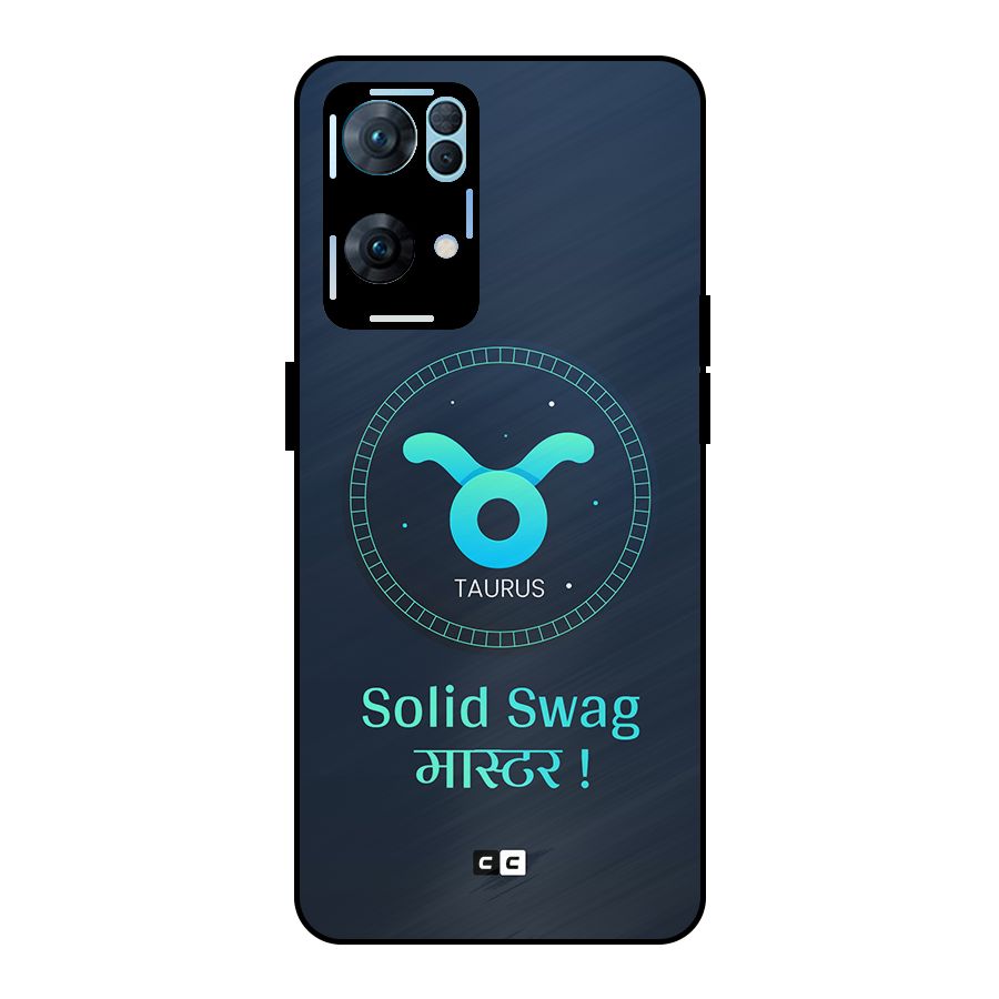 Solid Tauras Metal Back Case for Oppo Reno7 Pro 5G