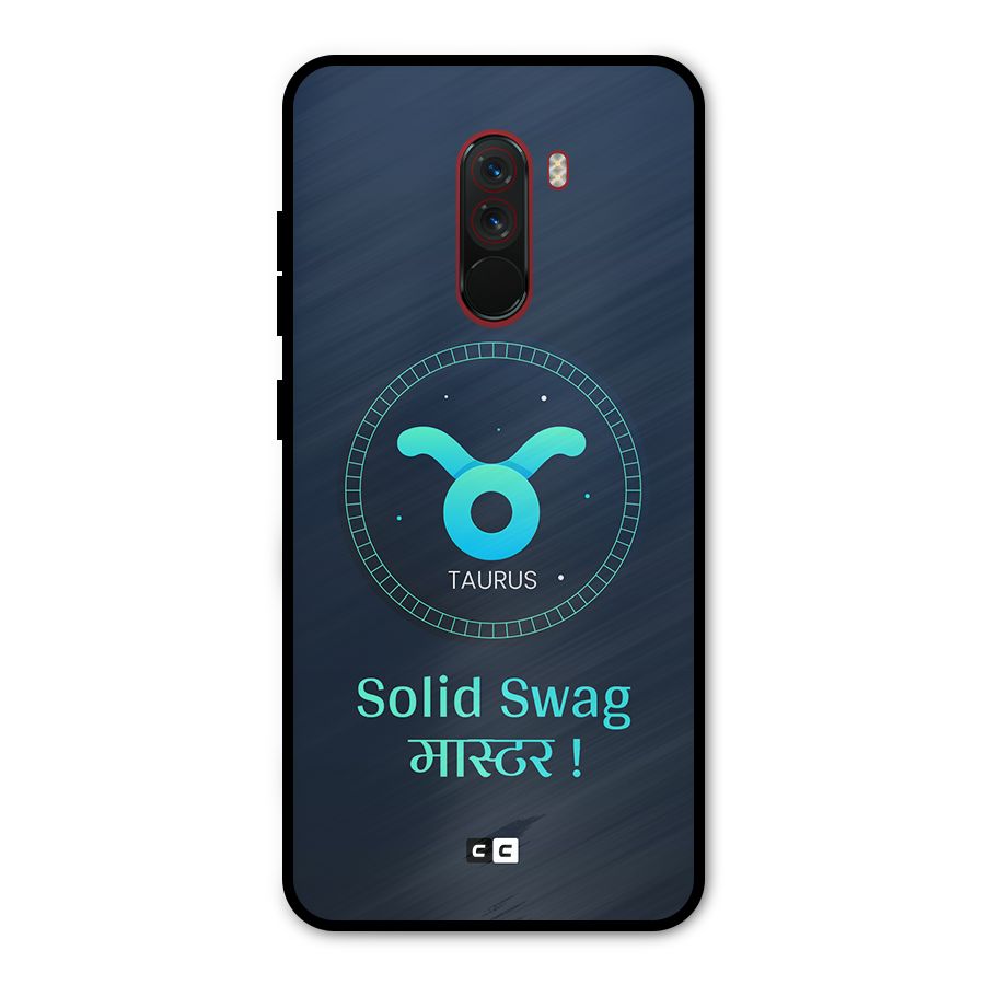 Solid Tauras Metal Back Case for Poco F1