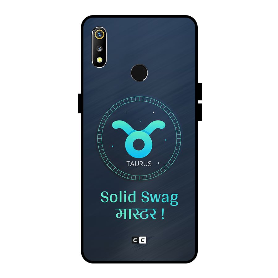 Solid Tauras Metal Back Case for Realme 3i