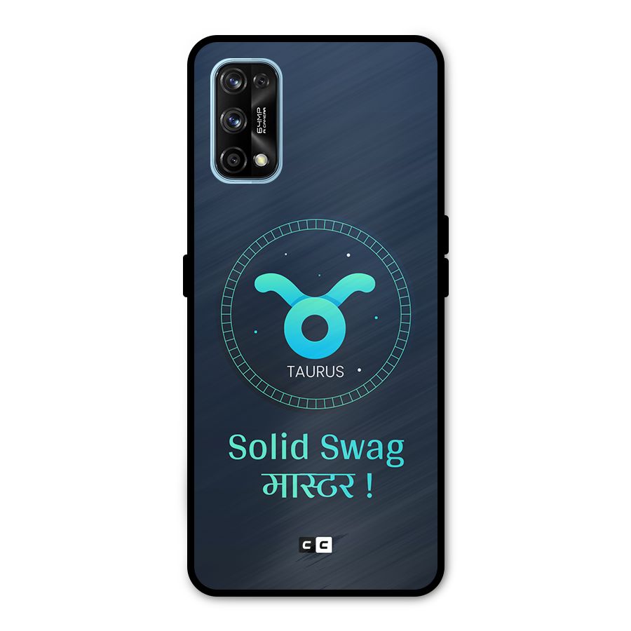 Solid Tauras Metal Back Case for Realme 7 Pro