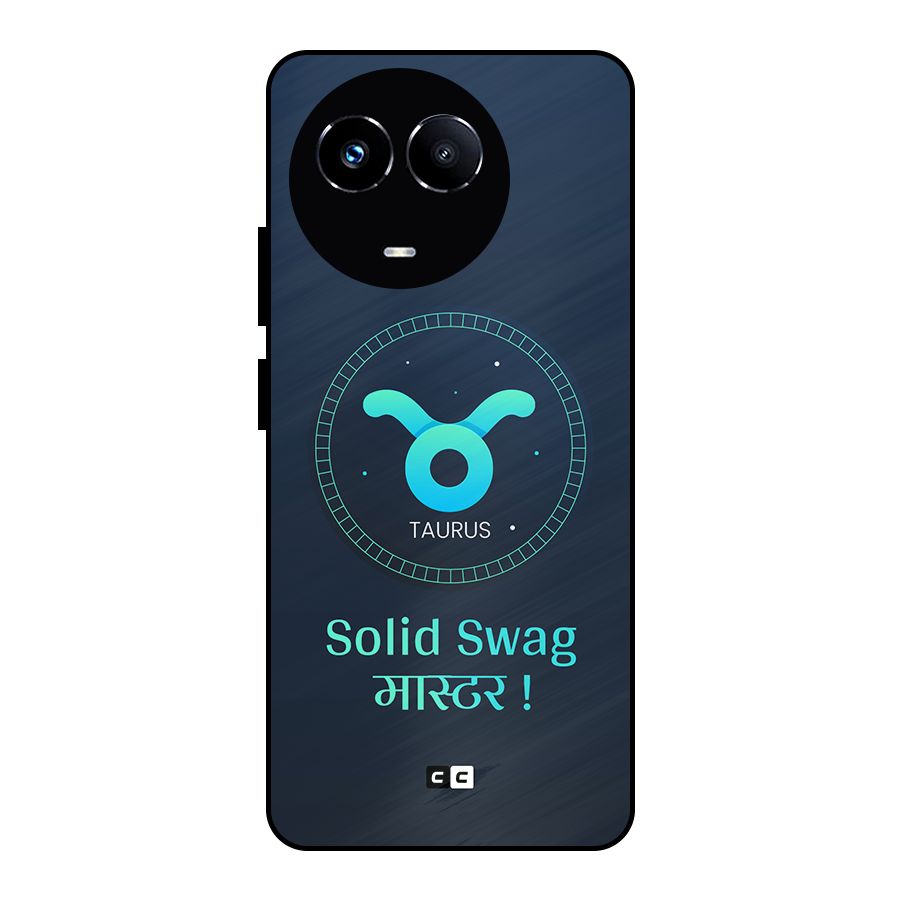 Solid Tauras Metal Back Case for Realme Narzo 60X