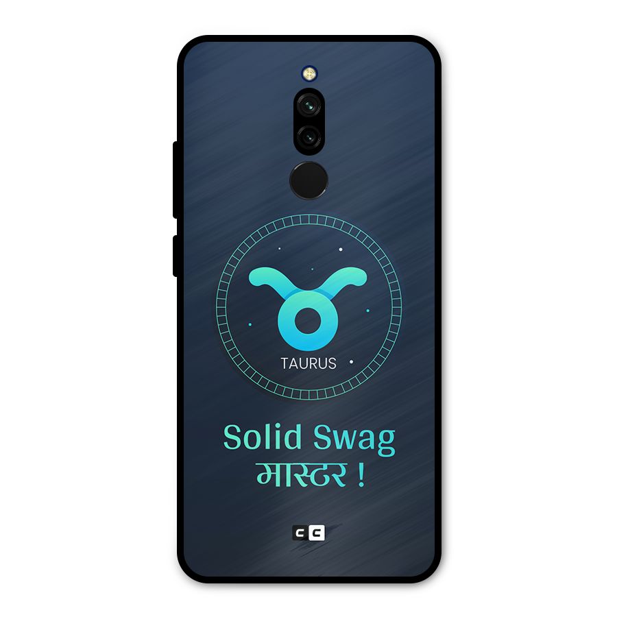 Solid Tauras Metal Back Case for Redmi 8