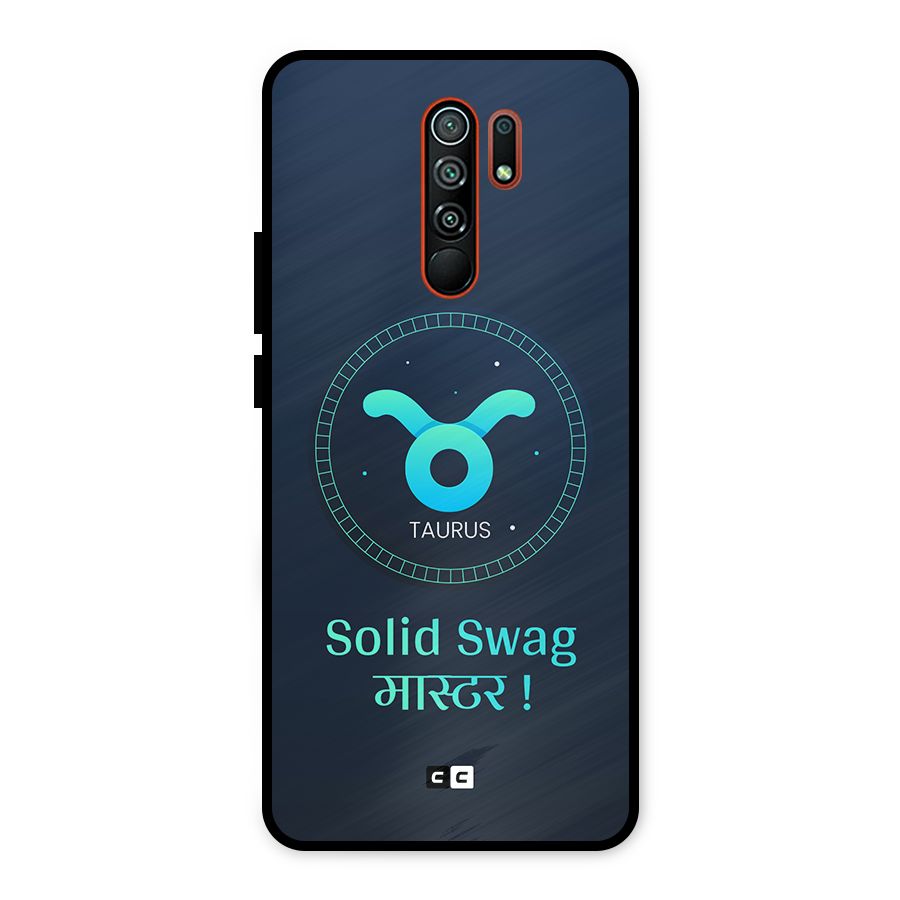 Solid Tauras Metal Back Case for Redmi 9 Prime