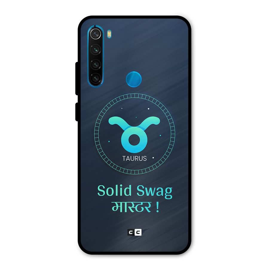Solid Tauras Metal Back Case for Redmi Note 8