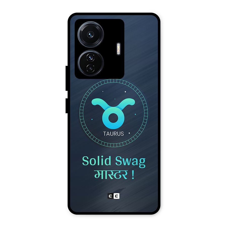 Solid Tauras Metal Back Case for Vivo T1 Pro
