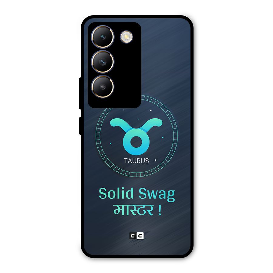 Solid Tauras Metal Back Case for Vivo T3 5G